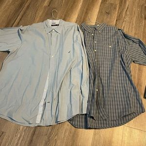 (2) 3XL Men’s Button Up Long Sleeve Shirts